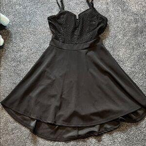 Elegant Black Lace Dress